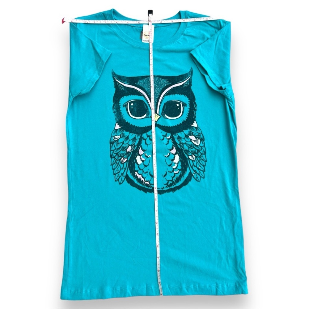 Fifth Sun Teal Owl Tee Girl